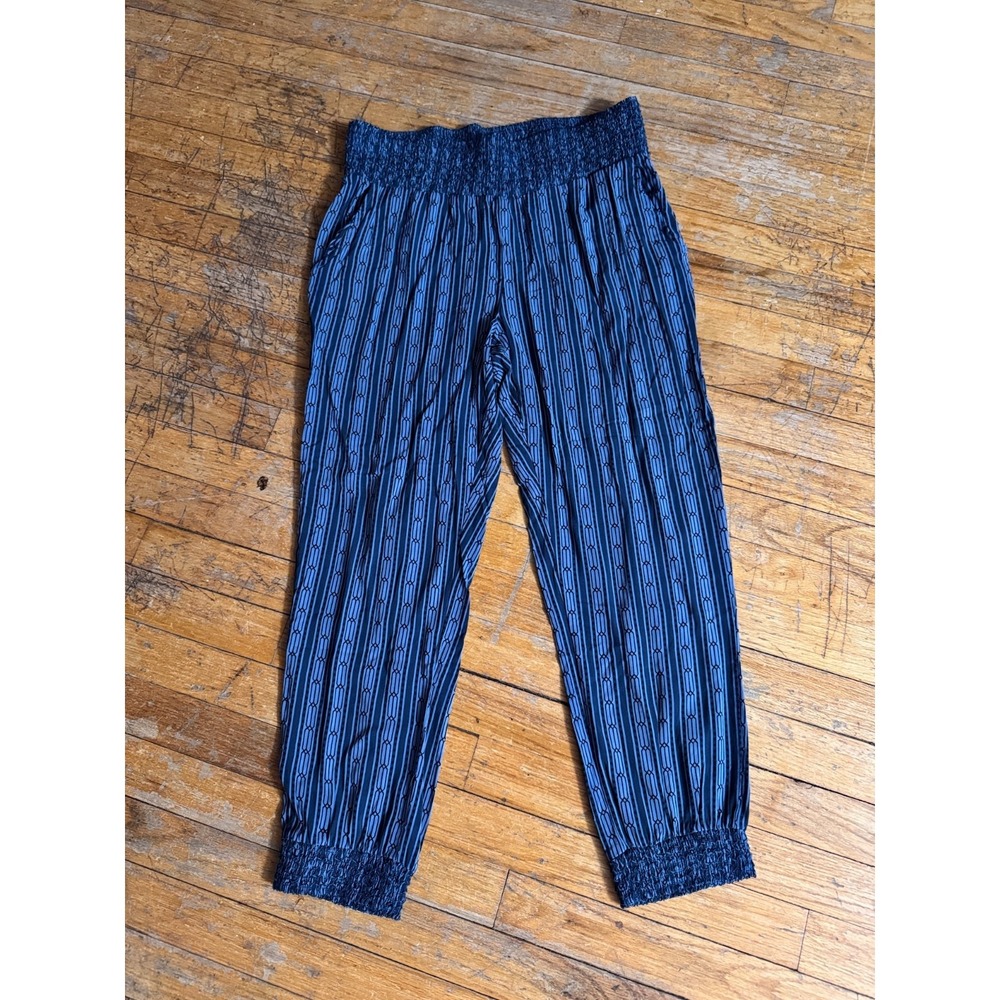 The Muses Lounge - Jogger Pants - Size Medium -‎ Blue Genie Boho Comfort